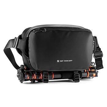 【中古】(未使用品)K&F Concept カメラバッグ ショルダーバッグ スリングバッグ 大容量 カメラショルダーバッグ おしゃれ カメラケース 一眼レフカメラバッグ 仕切