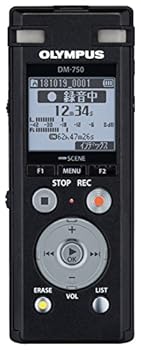 【中古】OM SYSTEM／オリンパス OLYMPUS 集積回路リコーダー VoiceTrek DM-750 BLK 内蔵記憶装置4GB MicroSD (議事録、話し合い／校正刷り吹き込み、取材、インタヴュー)