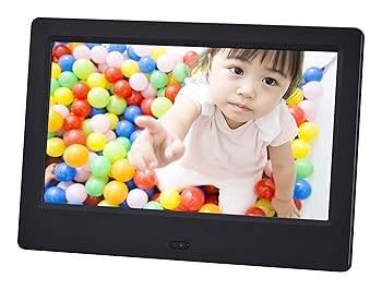 【中古】(未当て嵌める品)グリーンハウス デジタルフォトフレーム 7型広広とした 液晶申し受ける GH-DF7U-BK TV・オーディオ・カメラ-デジタルフォトフレーム