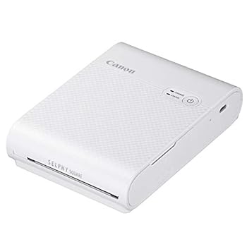 【中古】(未使用品)Canon スマートフォン用プリンター SELPHY SQUARE QX10 ホワイト(高耐久／シール紙／コンパクト)
