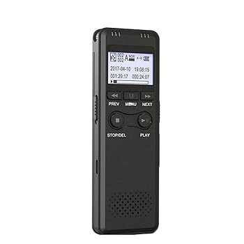 【中古】(人並み外れたに好いたらしい)吹き込み書きもの プロフェッショナルディクタフォン発声はミニデジタルボイスレコーダーペンPCM吹き込みデュアルMIC響動めきはね除けるHIFIのMP3を反応性化 (色 : Blac