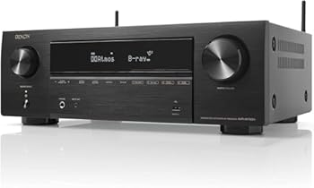 【中古】(非常に良い)デノン Denon AVR-X1700H AVサラウンドレシーバー 7.2ch 8K Ultra HD、HDR10+、eARC対応／ブラック AVR-X1700HK