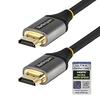 【中古】(非常に良い)StarTech.com HDMI 2.1ケーブル／4m／8K60Hz／UHS HDMI認証／グレー\u0026ブラック