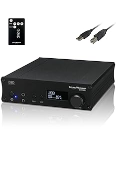 【中古】SOUNDWARRIOR 日本製 USB DAC内蔵 プリメインアンプ デジタルアンプ ハイレゾ DSD 音源 対応 USB／同軸／光 DAC USBケーブル付 SWD-UA1-SD