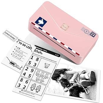 【中古】(非常に良い)Phomemo M04AS モバイルプリンター 感熱式ミニプリンター15／53／80／110mm感熱紙対応 フォトプリンター ノートプリンター スマートBluetoothプ
