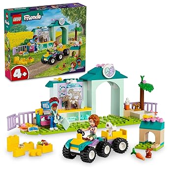 【中古】レゴ(LEGO) フレンズ 牧草地のどうぶつ診療所 手あそび 手あそび 差し上げ物 立ちはだかる 御坊っちゃん うしろ帯 赤ちゃん 4歳 5歳 6歳 毛の荒物 どうぶつ ごっこ命のせんたく