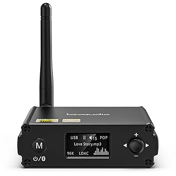 【中古】(非常に良い)1Mii Bluetoothレシーバー ワイヤレス受信機 スピーカ用Bluetooth 5.1 オーディオ受信機 LDAC AudiophileDAC/AptX/HD/低遅延/AAC 光学/RCA