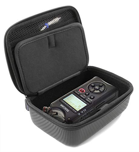 【中古】CASEMATIX ポータブルレコーダーキャリーケース Tascam Dr-40X Studio Recorder Dr40 Sサイズのアクセサリーに対応