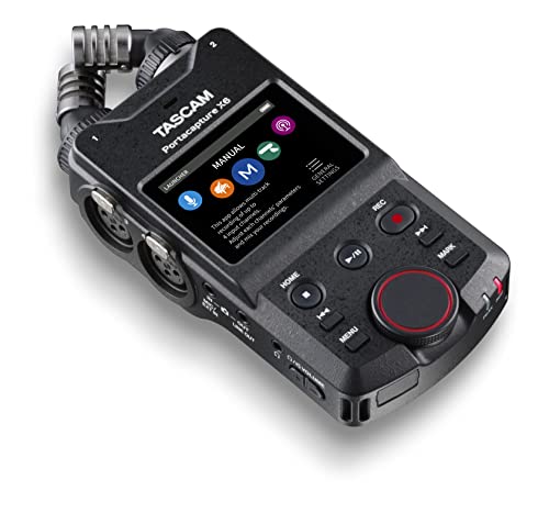 【中古】TASCAM(タスカム) Portacapture X6 32bitフロート 96kHz(ハイレゾ) 6トラックポータブルレコーダー ポッドキャスト USBマイク Youtube ASMR