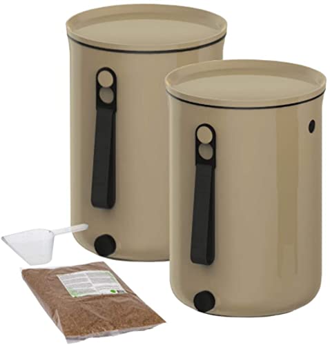 【中古】(非常に良い) ボカシオルガンコ2 コンポスト 生ごみ処理器 バイオ式 室内用 電気不要 スロベニア製 (2カプチーノ)