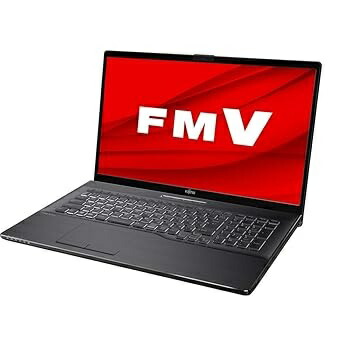 【中古】富士通 FMV LIFEBOOK NH90／E2 ブライトブラック - 17.3型 ハイスペック 万覚え帳マイコン[Core i7 ／ 記憶装置 8GB ／ SSD 256GB+HDD 1結核症 ／ BDドラ