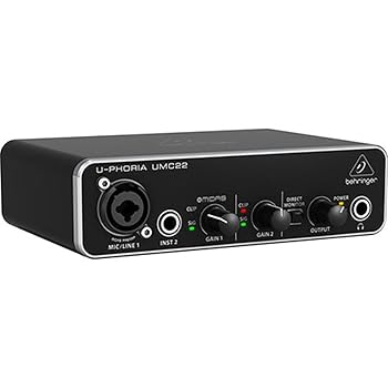【中古】(非常に良い)Behringer（ベリンガー） ベリンガー 2入力2出力 USBオーディオインターフェース UMC22 U-PHORIA