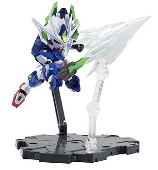 【中古】(良い)TAMASHII NATIONS ネクスエッジスタイル [MS UNIT] ダブルオークアンタ 約90mm ABS&PVC製 塗装済み可動フィギュア