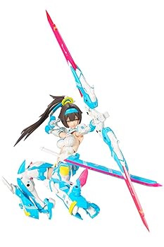 【中古】(良い)メガミデバイス 朱羅 弓兵 蒼衣 全高約140mm 1／1スケール プラモデル