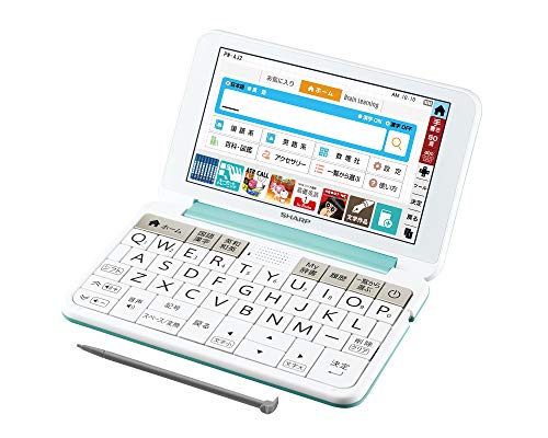 【中古】(非常に良い)シャープ 電子辞書 Brain 中学生モデル 150コンテンツ収録 グリーン系 2019年秋モデル PW-AJ2-G