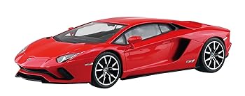 【中古】青島文化教材社(AOSHIMA) 1／32 ザ・スナップキットシリーズ ランボルギーニ アヴェンタドールS パールレッド 色分け済みプラモデル 12-C