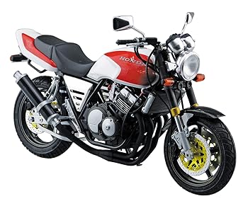 【中古】青島文化教材社 1／12 ザ・バイクシリーズ No.53 ホンダ NC31 CB400 SUPER FOUR 1992年式 カスタムパーツ付き プラモデル 成型色