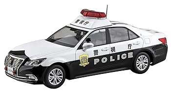 【中古】青島文化教材社 1／32 楽プラ スナップキット No.01-PC トヨタ クラウン パトロールカー 色分け済みプラモデル