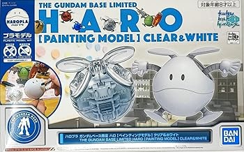 【中古】ハロプラ ガンダムベース限定 ハロ[ペインティングモデル] クリア＆ホワイト ガンダムビルドダイバーズ