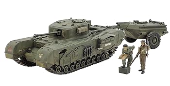 【中古】タミヤ 1／35 ミリタリーミニチュアシリーズ No.100 イギリス チャーチル・クロコダイル戦車 プラモデル 35100