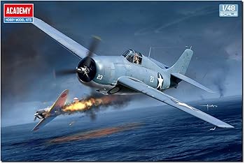 【中古】アカデミー 1/48 アメリカ F4F-4 ワイルドキャット バトル・オブ・ミッドウェイ プラモデル 12355 (飛行機)