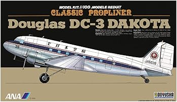 【中古】童友社 1／100 ANA ダグラスDC-3 DAKOTA プラモデル