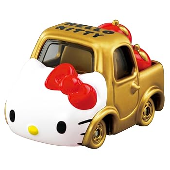 【中古】タカラトミー トミカ ドリームトミカ SP ハローキティ50周年記念 ハローキティ (ゴールド) ミニカー おもちゃ 3歳以上