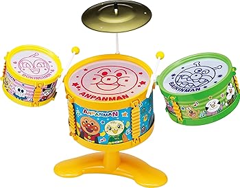 【中古】アンパンマン うちの子天才 おおきなドラムセット (リニューアル)