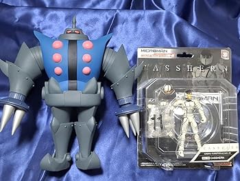 【中古】SEAHORSE 新造人間キャシャーン ツメロボットソフビフィギュア ＆ ミクロマン キャシャーン／タツノコプロ メディコムトイ画像
