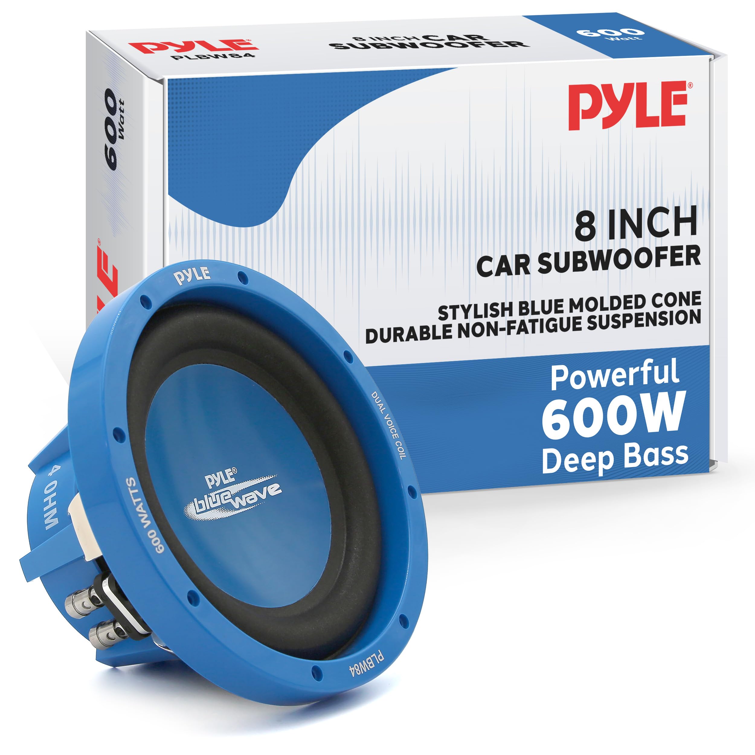 【中古】(未当て嵌める・未開封品)Pyle PLBW84 8in600W DVCサブウーファー