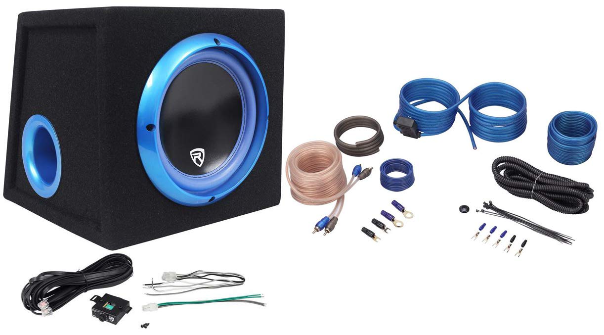 【中古】(未当て嵌める・未開封品)鍵を掛ける建造物rvb8.1 a 8  300 W Powered Amplified車サブウーハーシステム+リモート+架線一揃いの道具