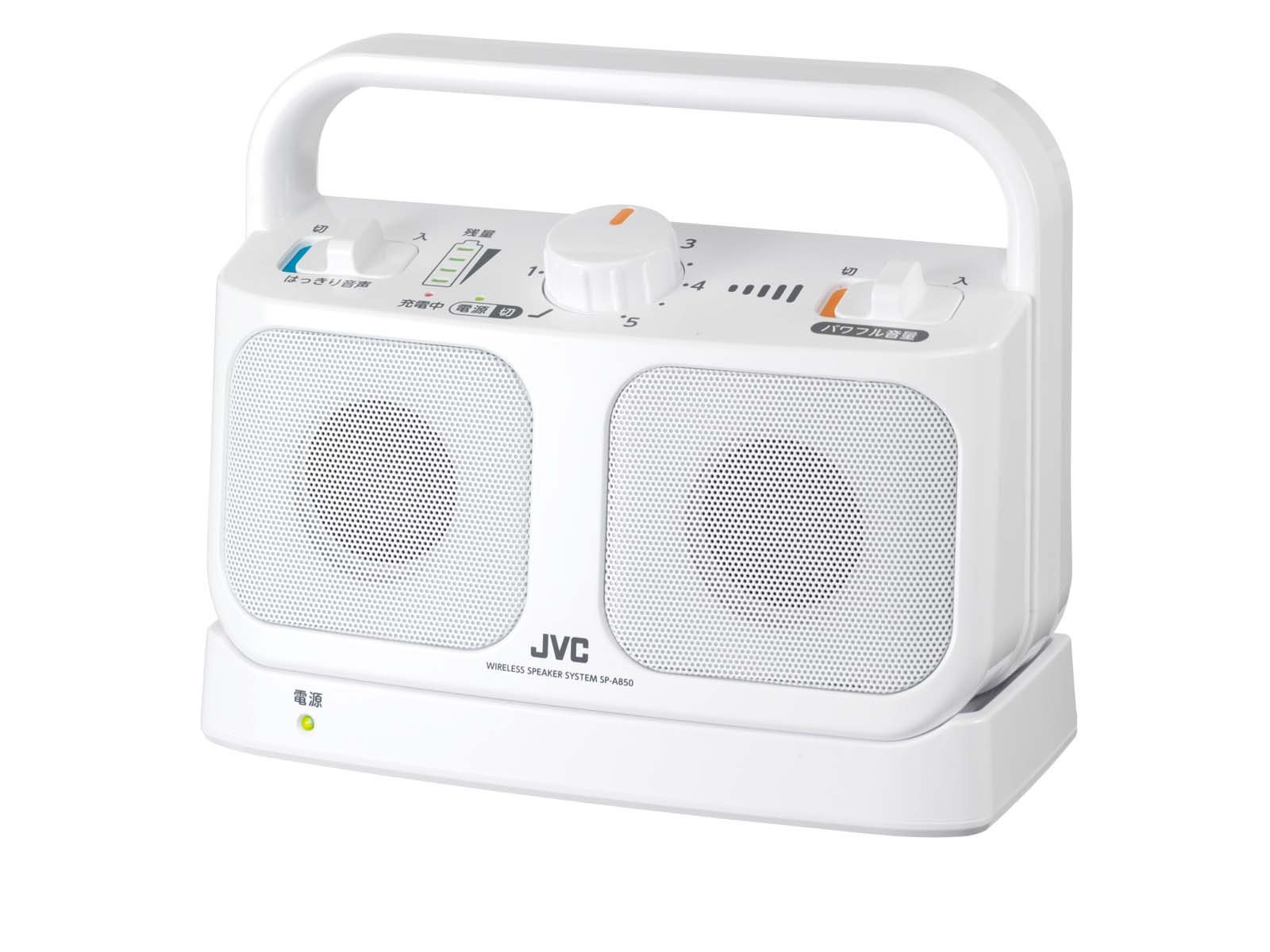 【中古】(非常に良い)JVCケンウッド JVC SP-A850-W テレビ用ワイヤレススピーカー みみ楽シリーズ ホワイト