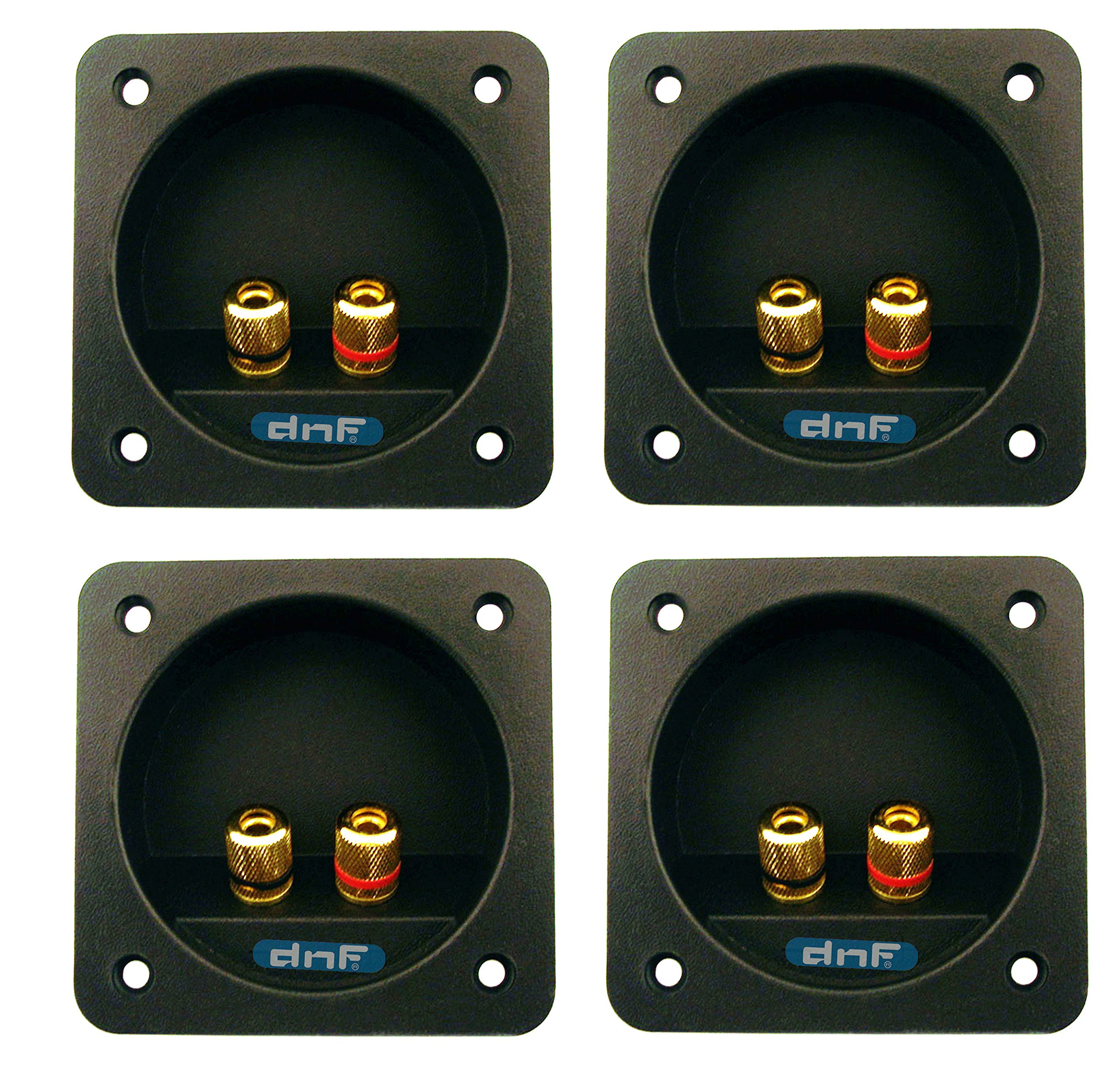 【中古】(人並み外れたに好いたらしい)DNF ( 4 )黒いことSquareバナナジャックスピーカーボックス/サブウーハーターミナルカップコネクタ