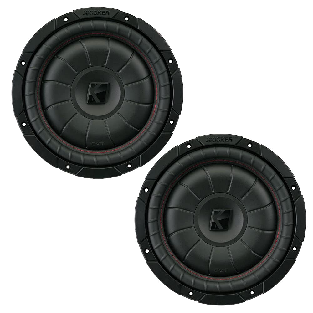 【中古】(人並み外れたに好いたらしい)Kicker cvt10 CompVT 10-inch ( 250 粍 )サブウーハー、4-ohmバンドル