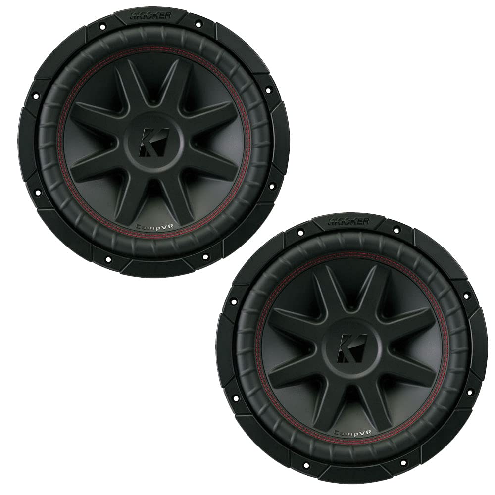 【中古】(未当て嵌める・未開封品)Kicker cvr10 CompVR 10-inch ( 250 粍 )サブウーハー、2-ohm DVCバンドル