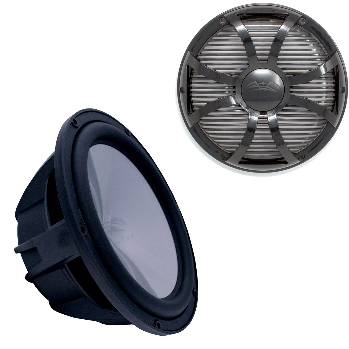 【中古】(人並み外れたに好いたらしい)濡れSounds Revo 10  Marineサブウーハー\u0026食べ物屋 ? 黒いこと ? 4 OHM 10 Inch REVO10FAS4-B+REVO10SW-BGRILL