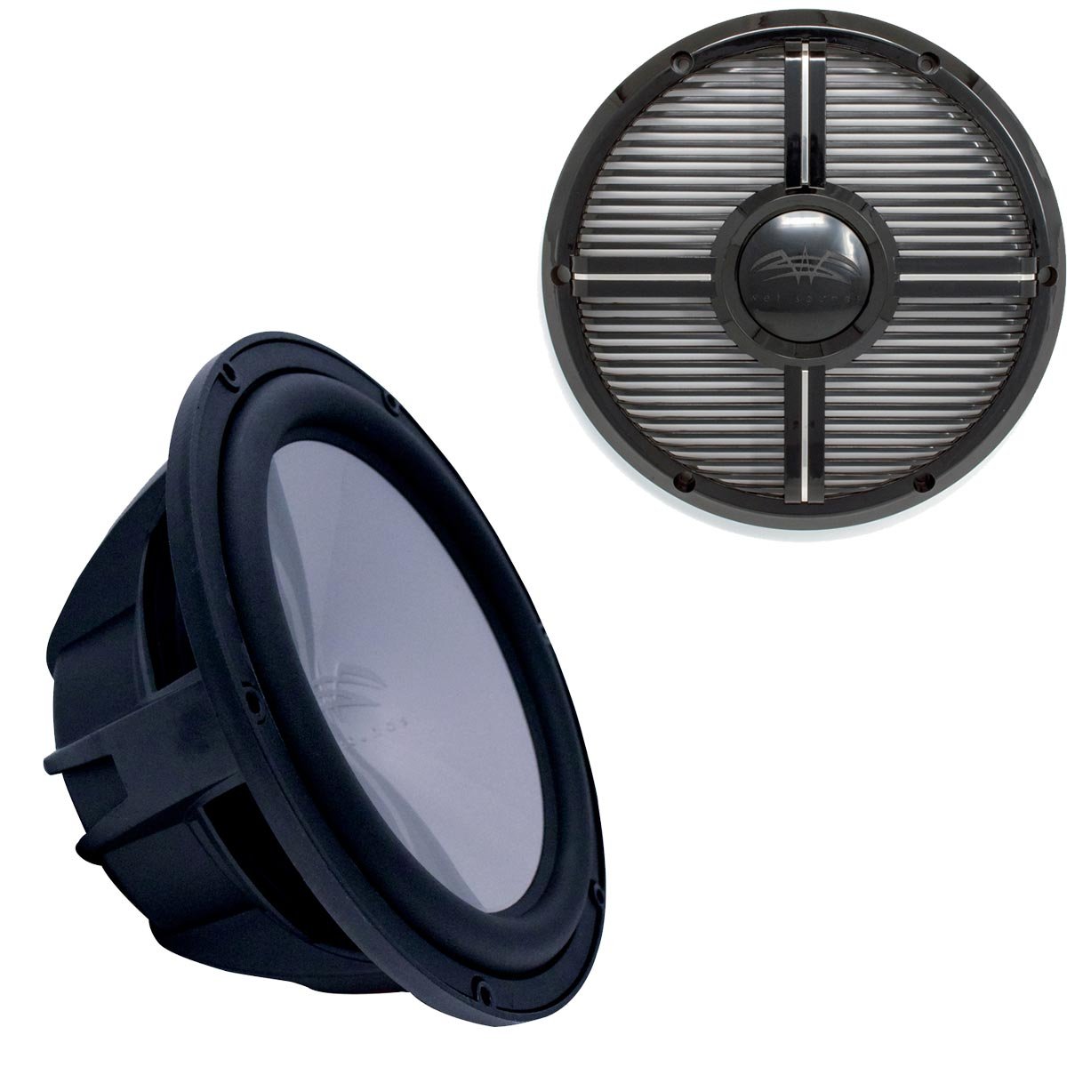 【中古】(未使用・未開封品)濡れSounds revo10hps4-b Revo高電源10 サブウーファーグリル ? ブラックサブウーハー&ブラック閉じた面XWグリル