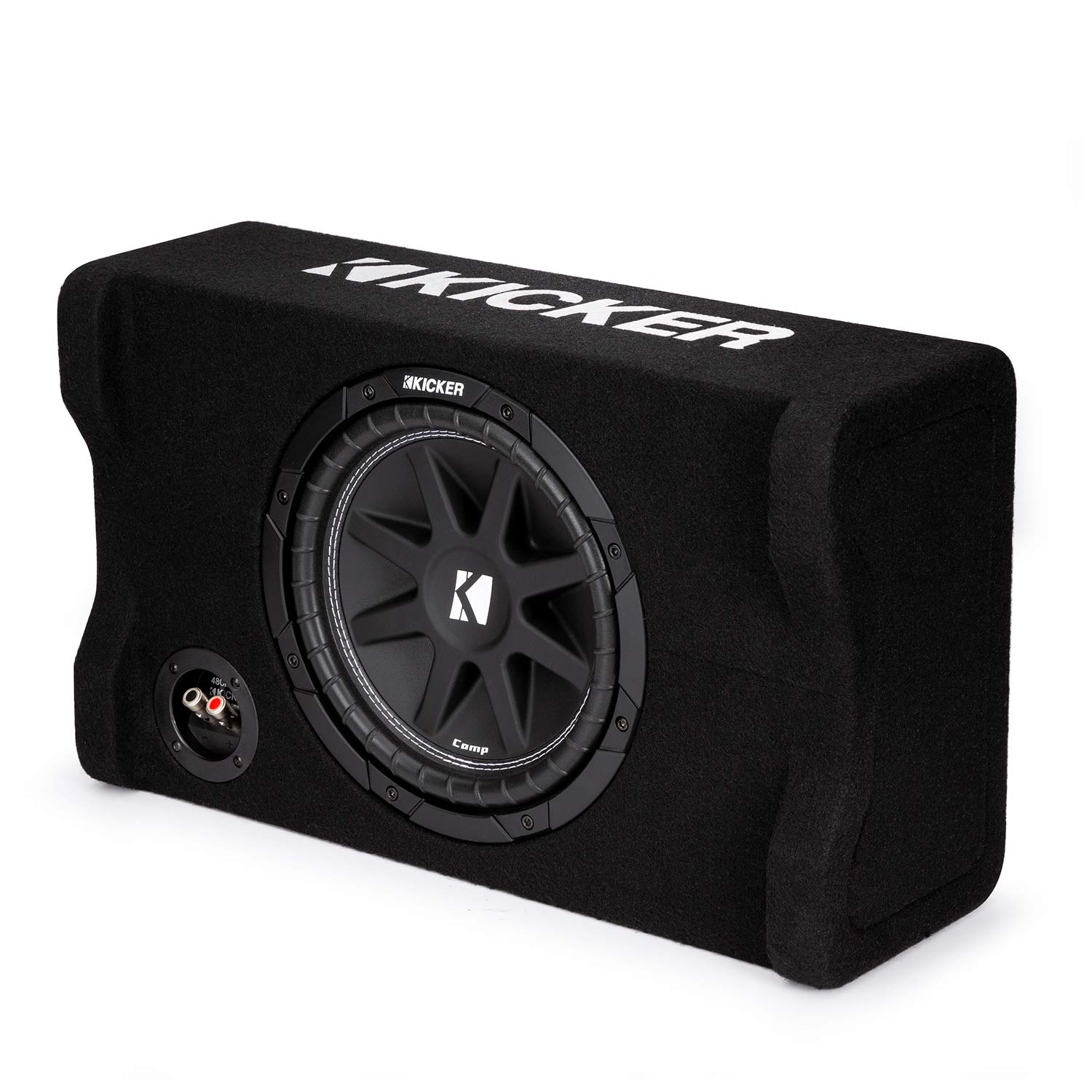 【中古】(未当て嵌める・未開封品)KICKER 48CDF104 Comp 10in サブウーファー、ダウンファイリングエンクロージャ、4オーム