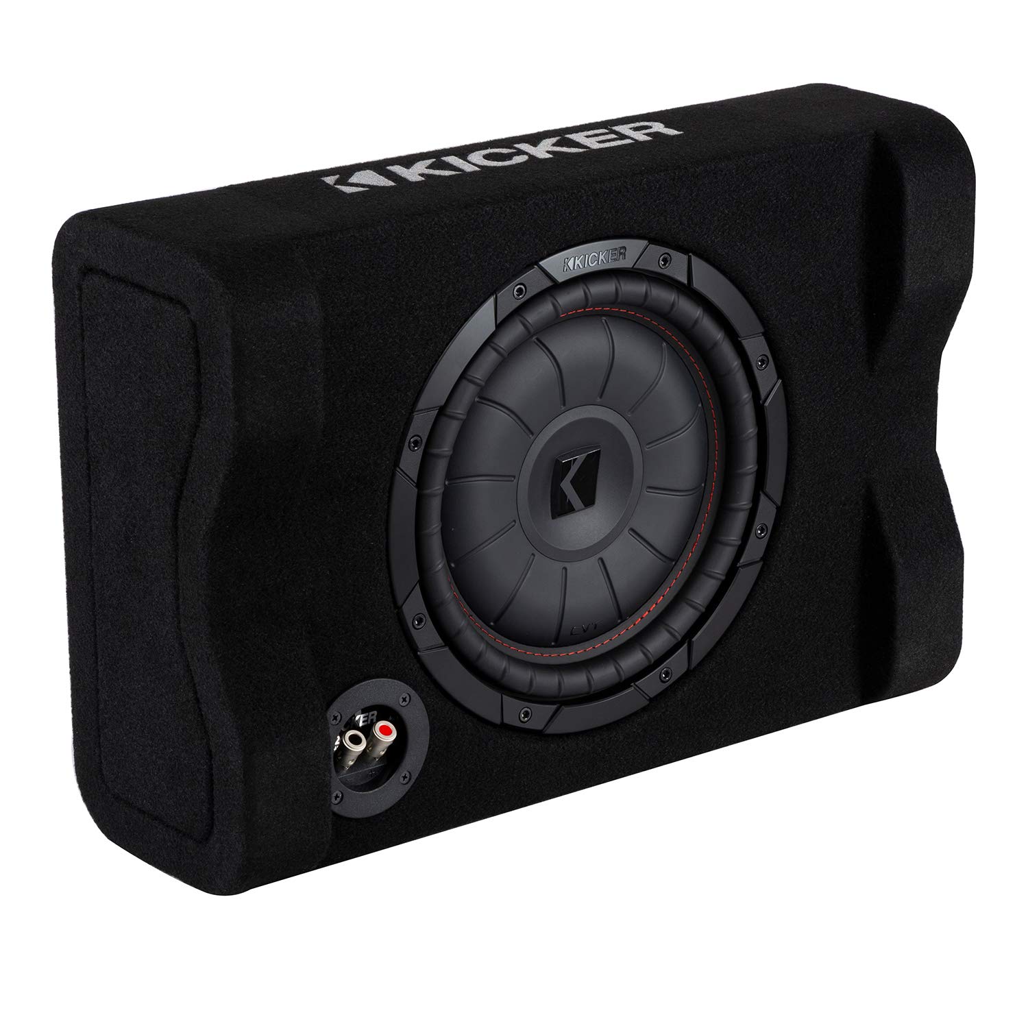 【中古】(未当て嵌める・未開封品)KICKER CVTDF102 ウーハーBOX 25珊 薄型サブウーファー積み上げるBOX CompVT続きもの 車載 オーディオ 金棒引き 日本定め事品 キッカー
