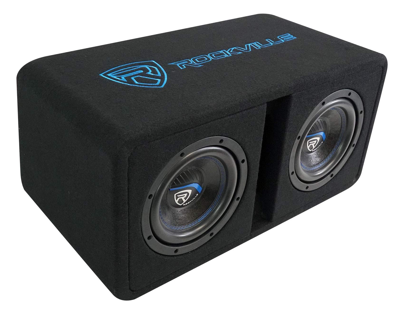 【中古】(未当て嵌める・未開封品)Rockville DV8K52 デュアル 8in K5 1600W カーサブウーファー 2オーム 通気エンクロージャ 重低音部 思わしいな造営 高能率唐きび 鉄道車両オーディオ愛しがる家向け