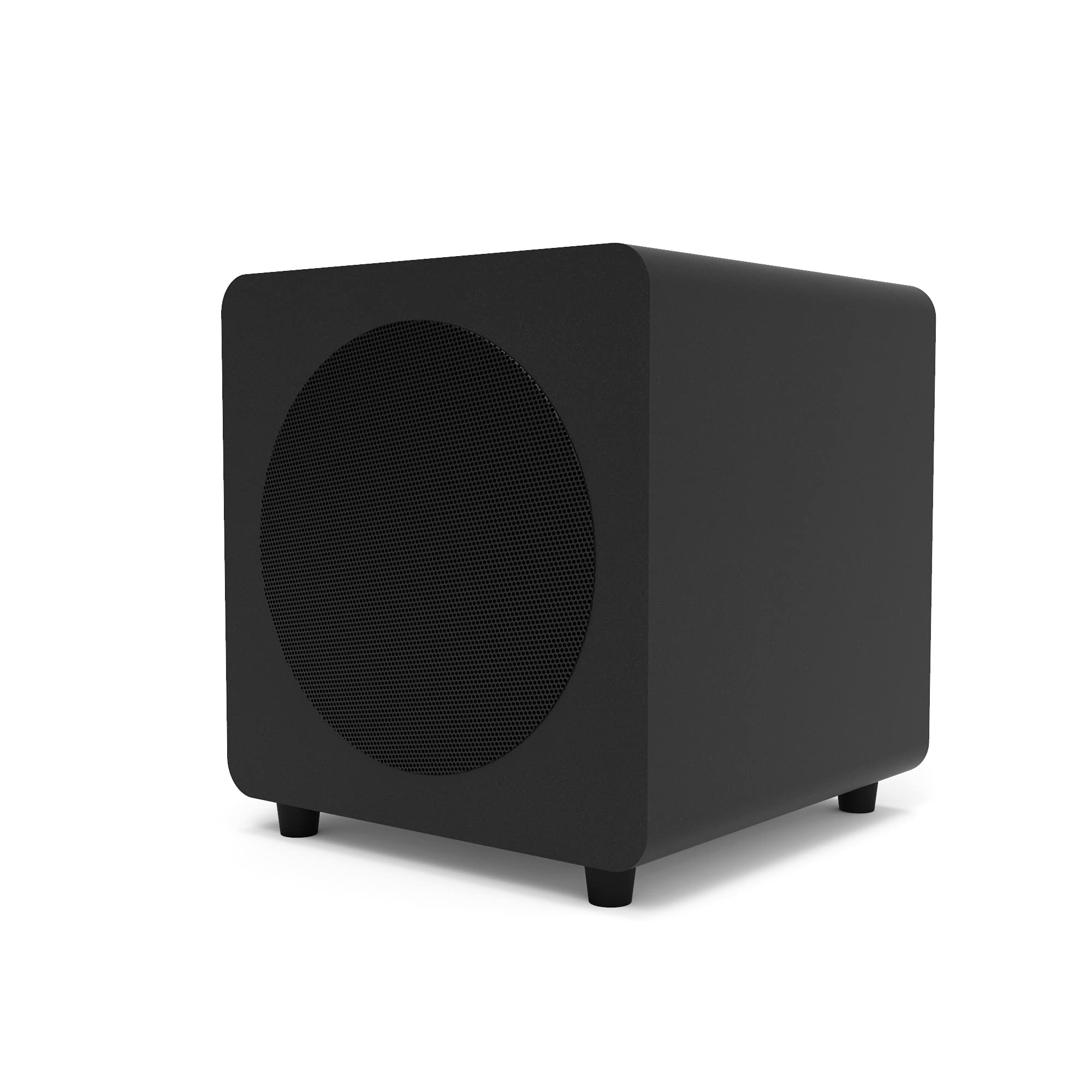 【中古】(非常に良い)Kanto SUB8VMB 300W シールドパワード8インチサブウーファー 1年延長(2022)