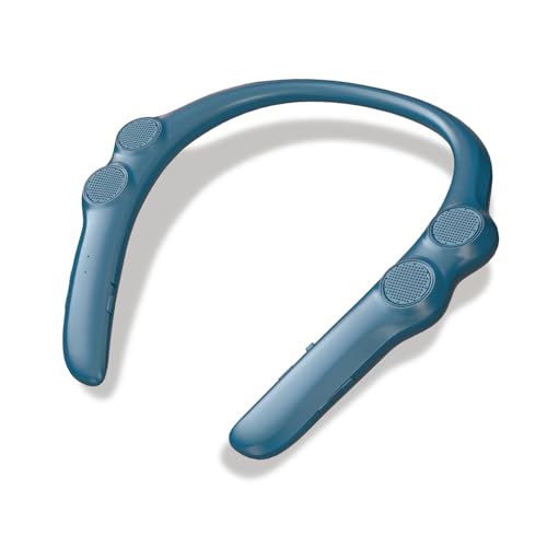 【中古】(非常に良い)ネックスピーカー 【まるで無重力！超軽量78g】 Bluetooth 5.3 スピーカー ブルートゥース ワイヤレススピーカー テレビ用 高齢者 手元スピーカー 日本語音声案内 首掛けスピーカー 耳
