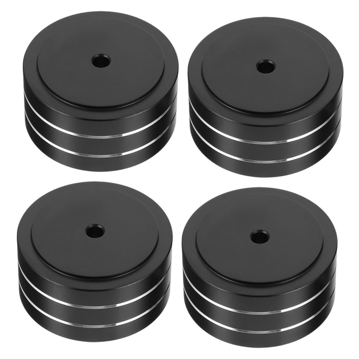【中古】(非常に良い)SOLUSTRE 4個スピーカー アイソレーションパッド 音響機器用 防音 クッション モニタースピーカー 振動吸収 パッド サブウーファー 対応