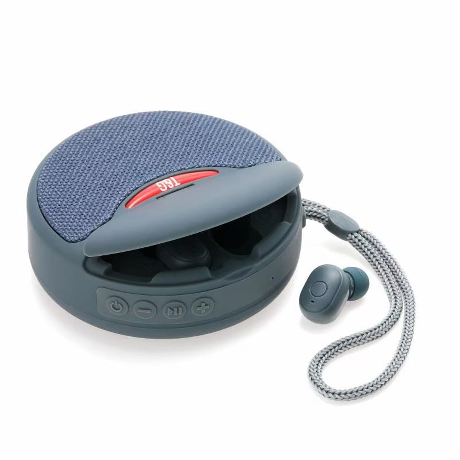 【中古】(未使用・未開封品)Bluetoothスピーカー・ワイヤレスイヤホン一体型 2in1 speaker bluetooth イヤホン 外置き可能 USB/TFカード再生 FMラジオ対応 Bluetooth 5.3