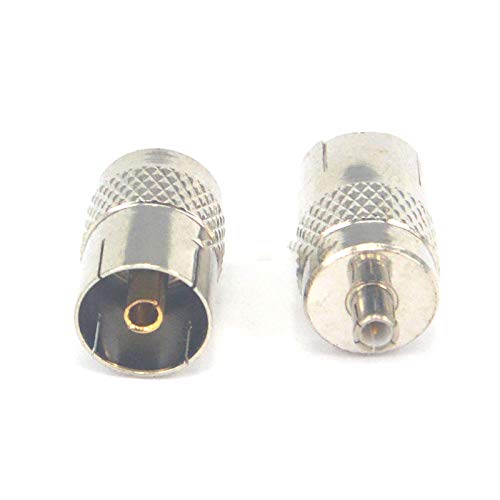 【中古】IEC DVB-T TV PAL刃針万力からMCXオスプラグアダプターUSB DVB-T TVチューナーコネクターアダプターコンバーター100個。