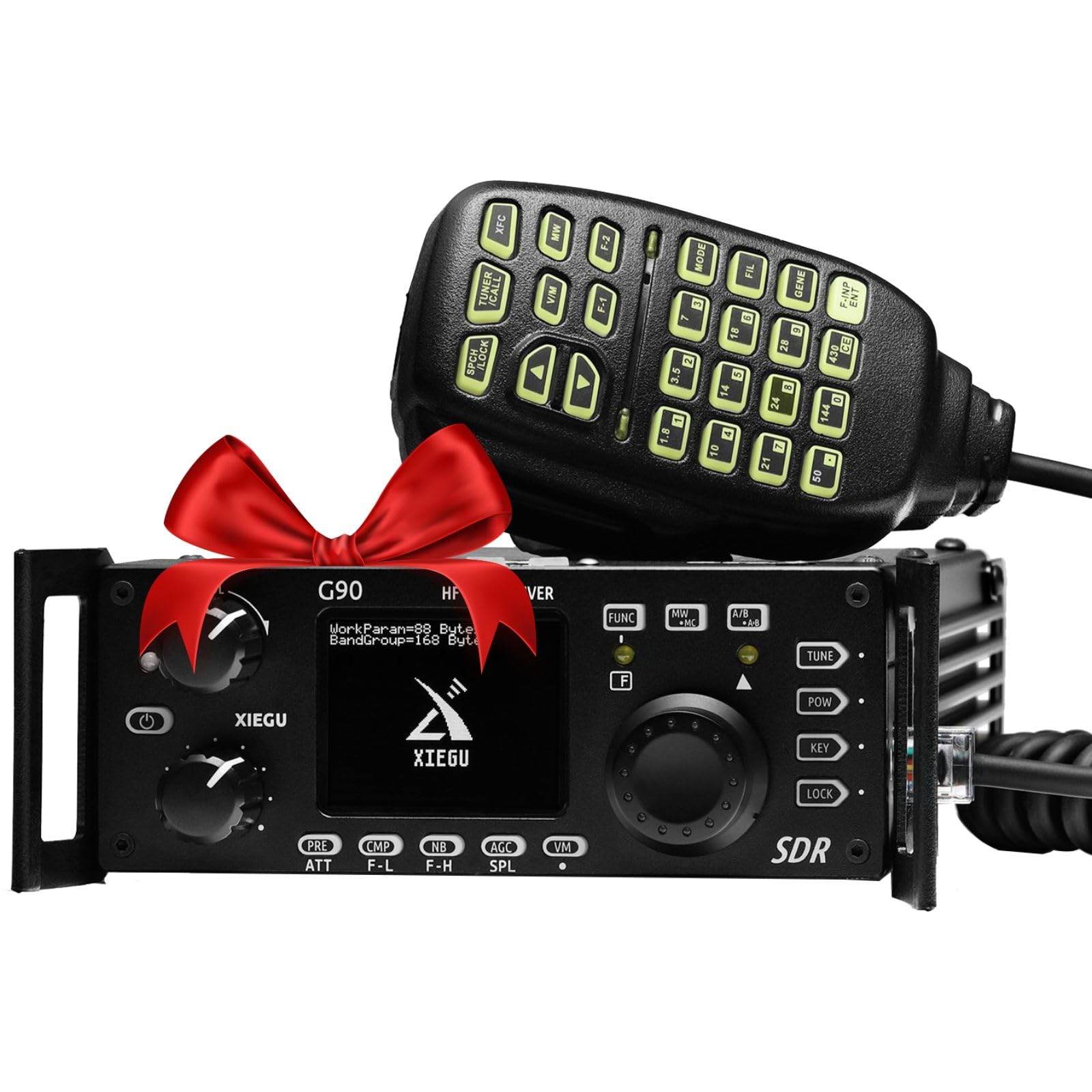 【中古】(人並み外れたに好いたらしい)Xiegu G90 HF ラジオ受信機トランシーバー 20W SSB／CW／AM／FM SDR 社会システム オートアンテナチューナー内蔵