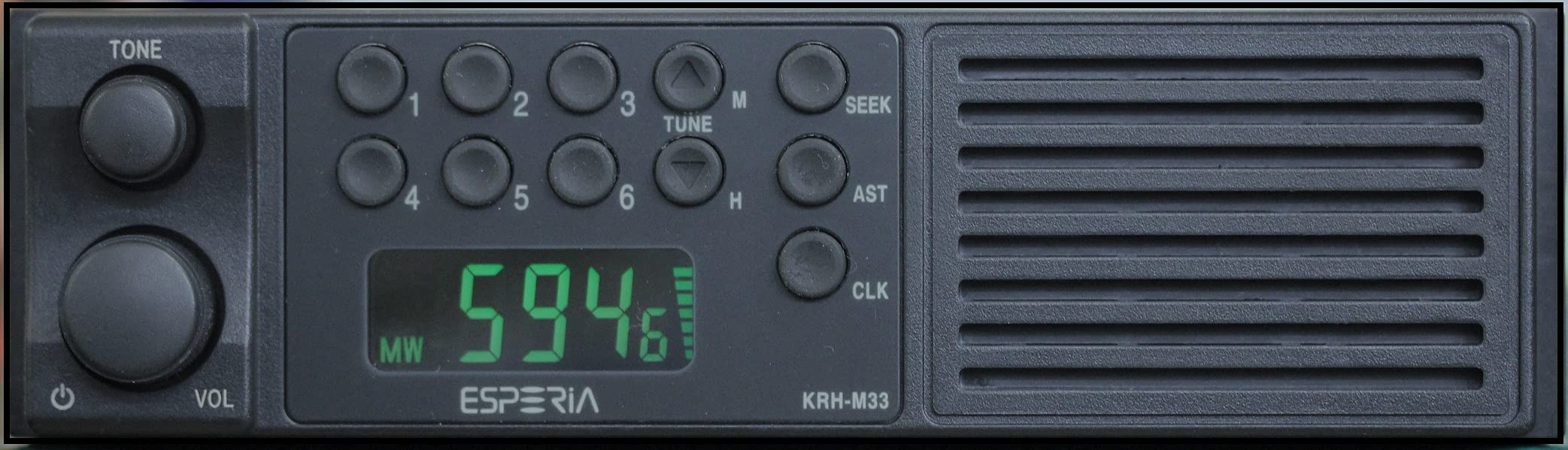 【中古】ESPERIA エスペリア AMモノラルラジオ受信機 金棒引き内臓／さっ引くとり捨てる KRH-M33NB
