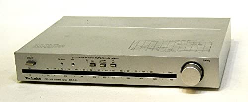 【中古】(人並み外れたに好いたらしい)Technics テクニクス ST-C01 (しろがね色) FM／AMラジオ受信機 ビンテージ ヴィンテージ レトロ アンティーク