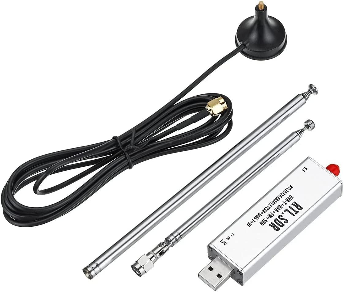 【中古】(非常に良い)HADWAO -SDR R820T2 V3 2832U チューナー + 伸縮アンテナ チューナー + アンテナ ベース 8,692円