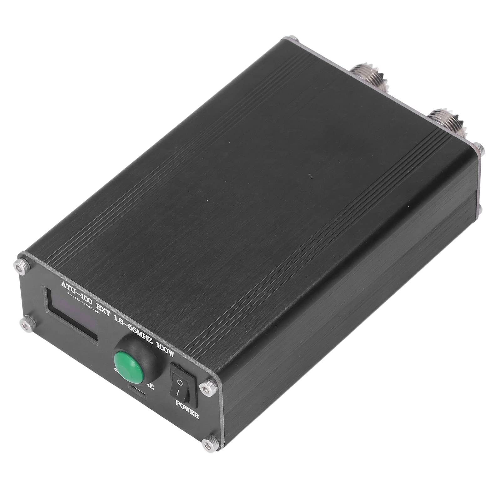 【中古】(非常に良い)アンテナチューニング、ミニアンテナチューナー、無線機器用自動アンテナチューナー、1.8-55MHz、0.96インチハウジング付き ATU-100